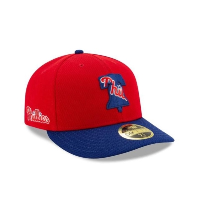 Sapca New Era Philadelphia Phillies MLB Batting Practice Low Profile 59FIFTY Fitted - Rosii